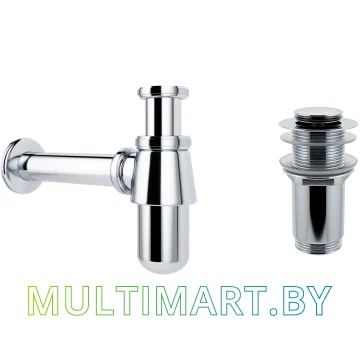 Сифон Wellsee Drainage System 182103002 (сифон, донный клапан, хром)